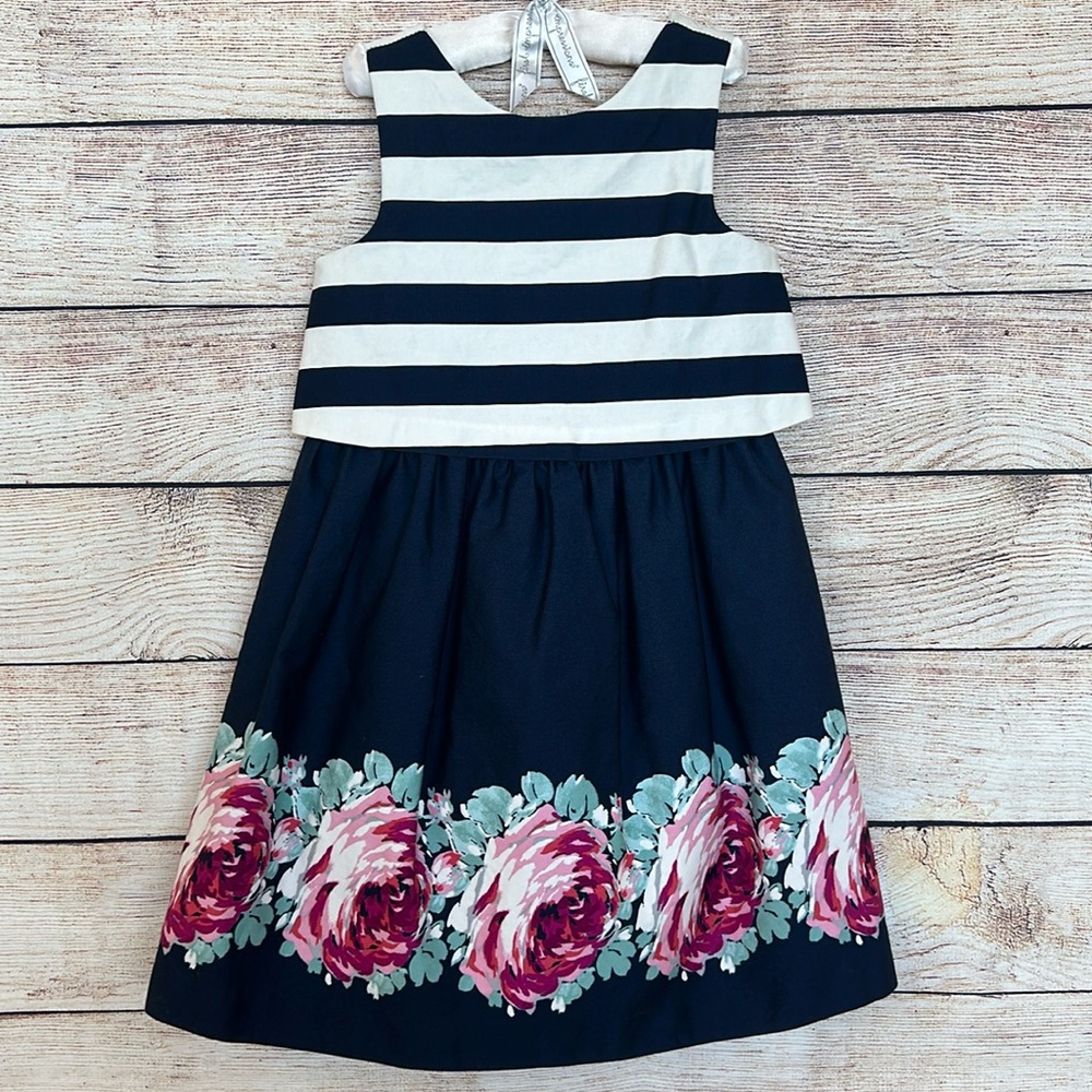 Janie And Jack Floral Striped Dress
